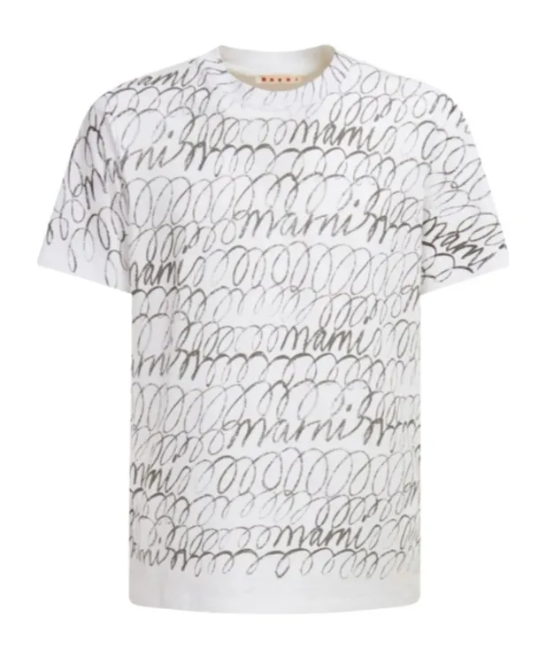 Marni Graphic-Printed Crewneck T-Shirt