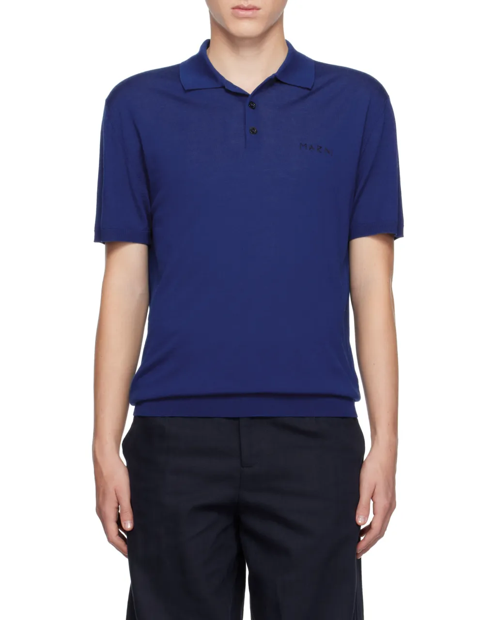 Marni Button Detailed Short-Sleeved Polo Shirt