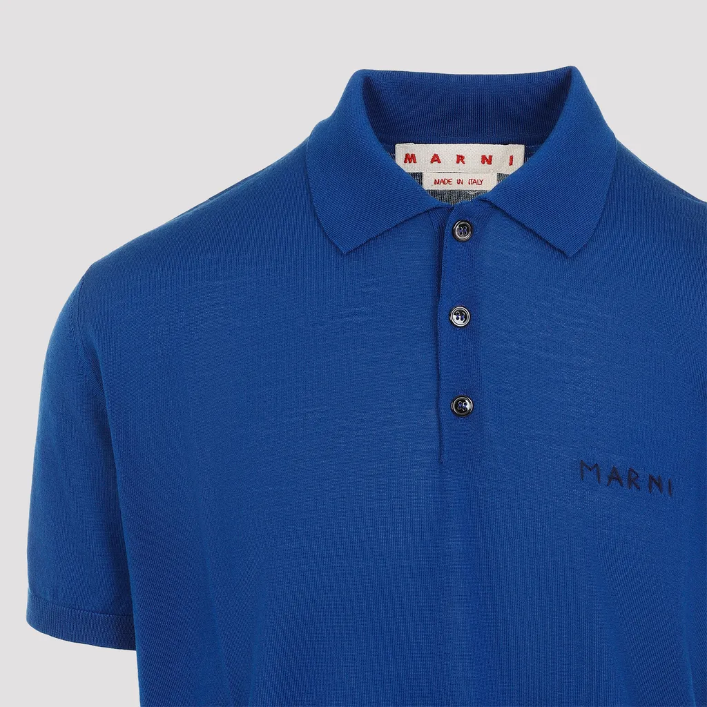 Marni Button Detailed Short-Sleeved Polo Shirt