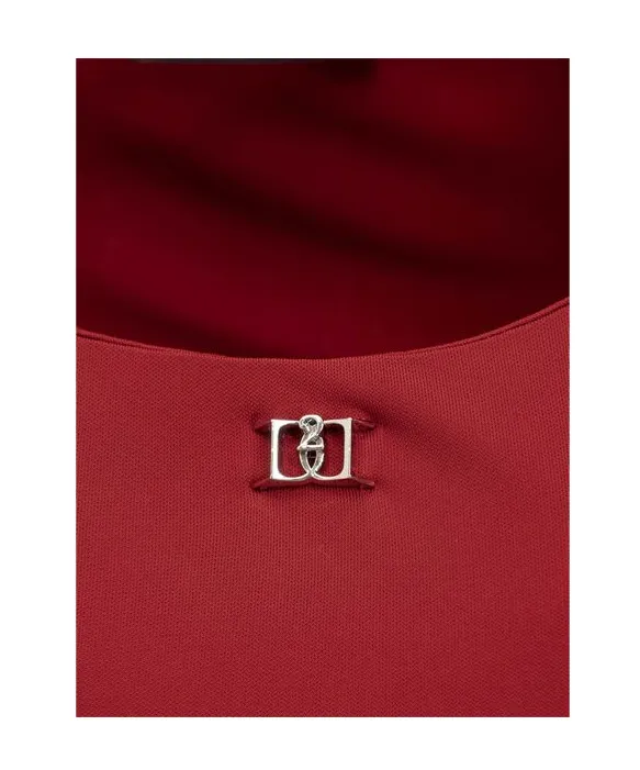 Dsquared2 Logo-Plaque Short-Sleeved Dress