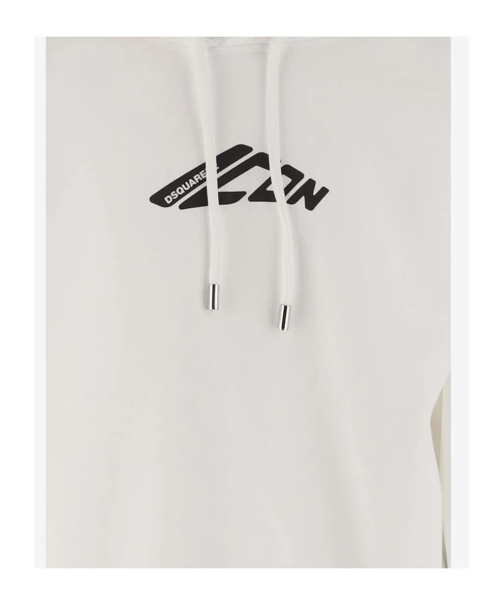 Dsquared2 Logo Printed Drawstring Hoodie