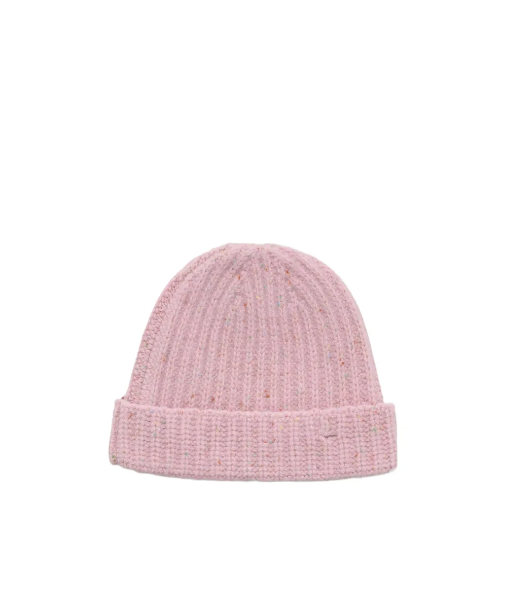 Marni Logo Embroidered Ribbed Beanie