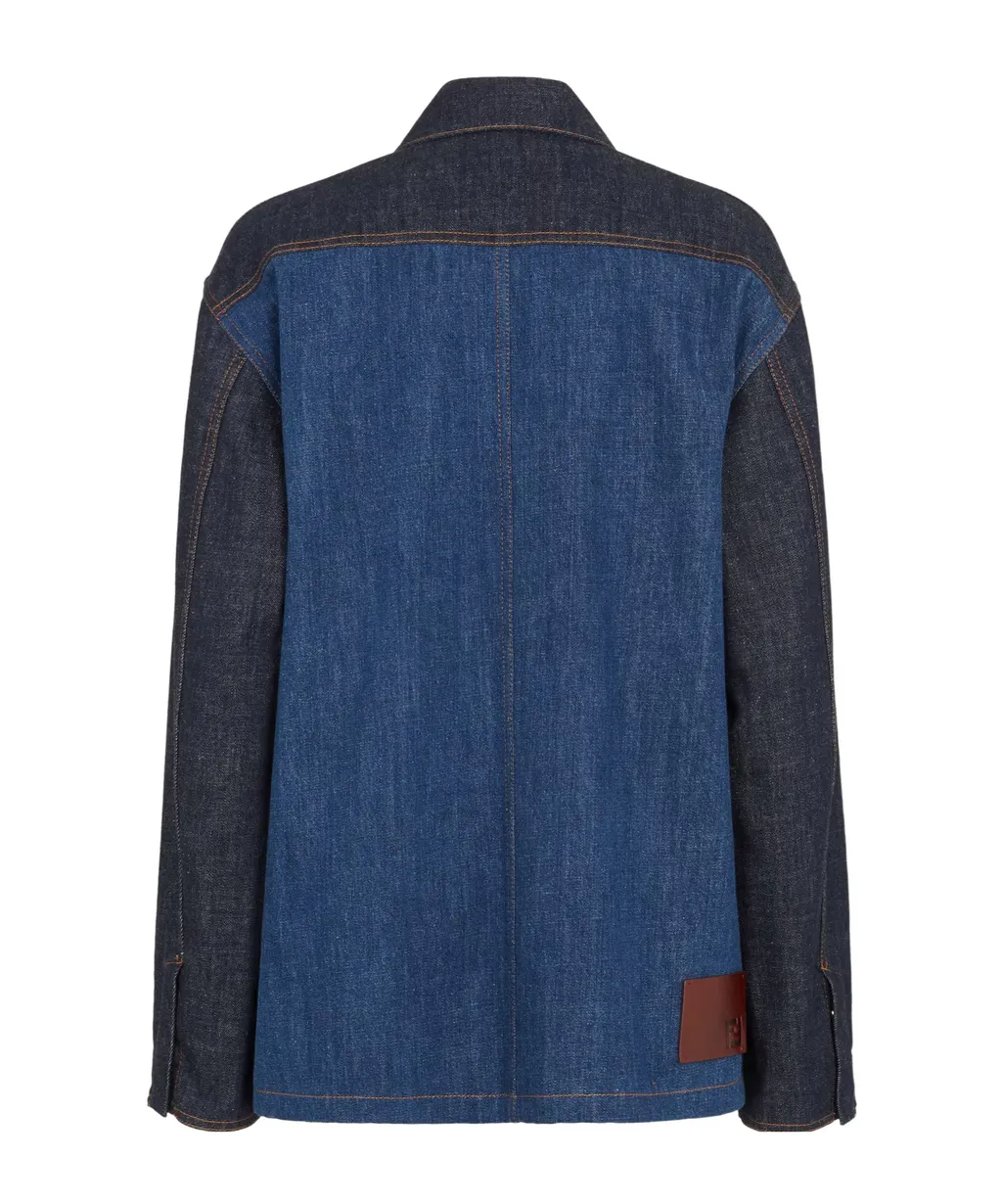 Blue Two-Tone Denim Jacket