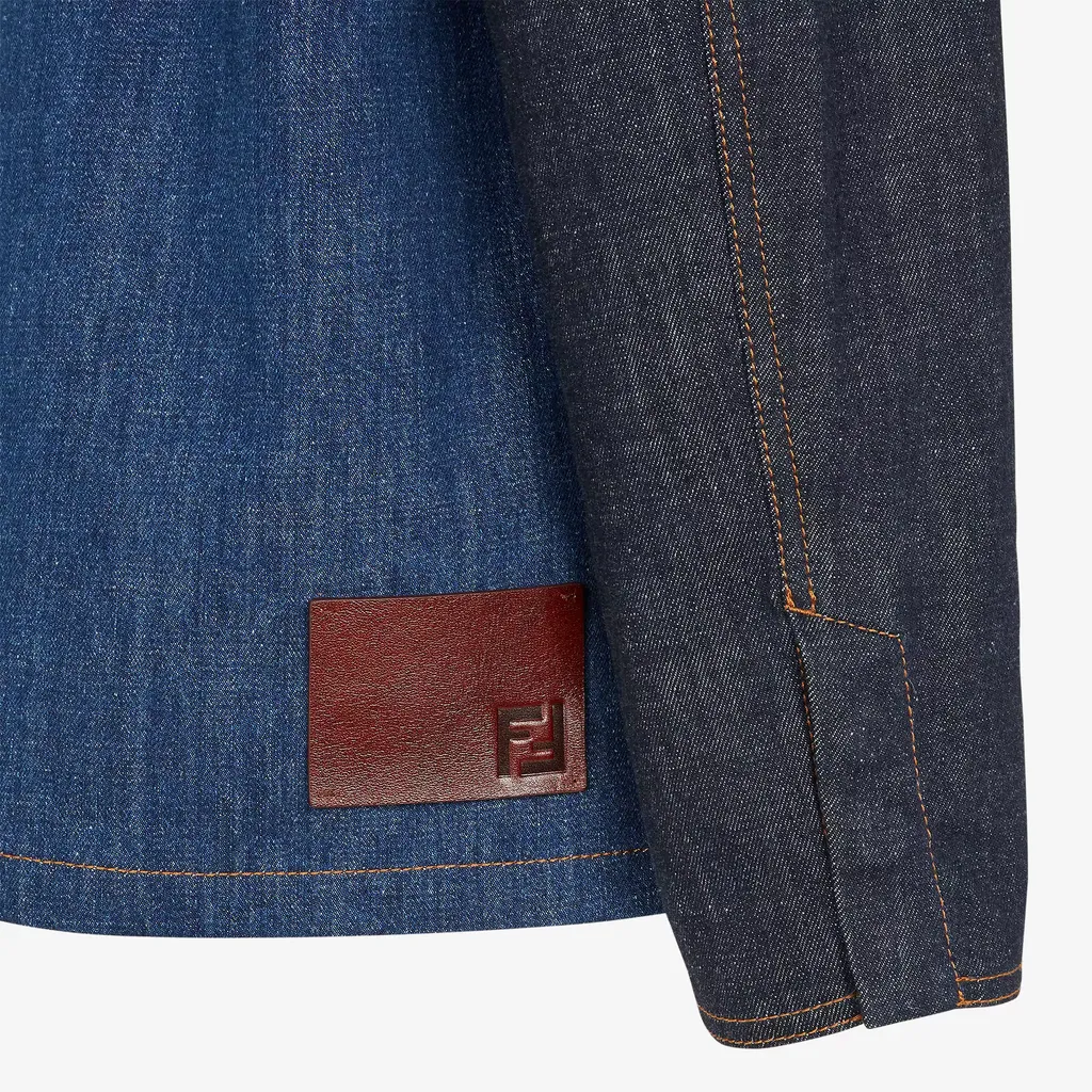 Blue Two-Tone Denim Jacket