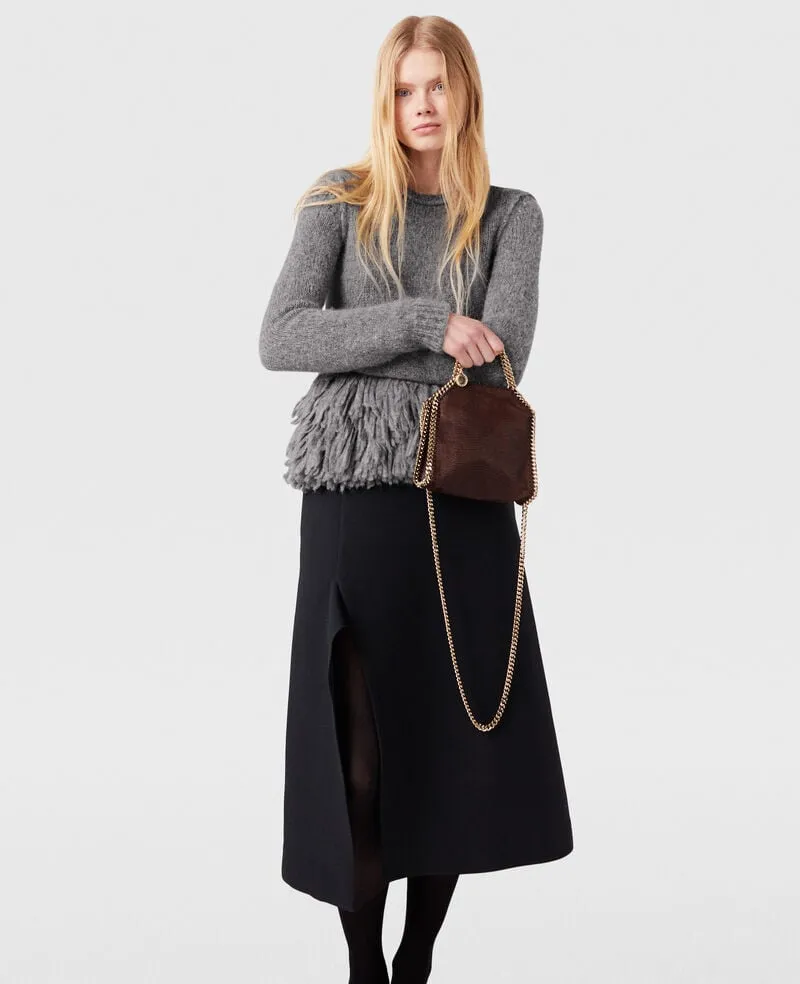 Stella Mccartney Flared Side-Slit Midi Skirt