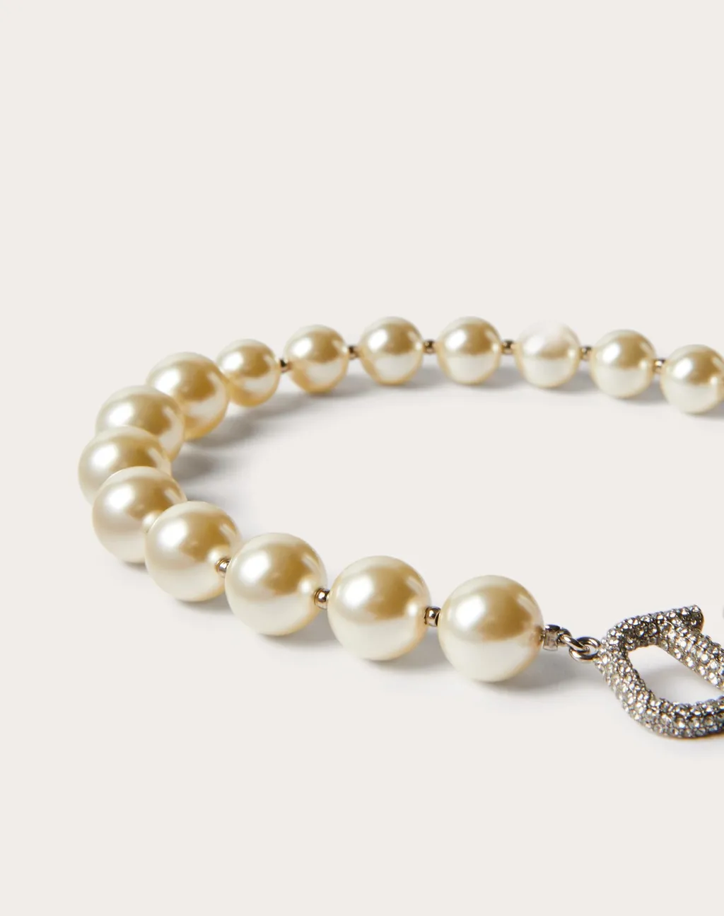 Valentino Vlogo Signature Embellished Necklace
