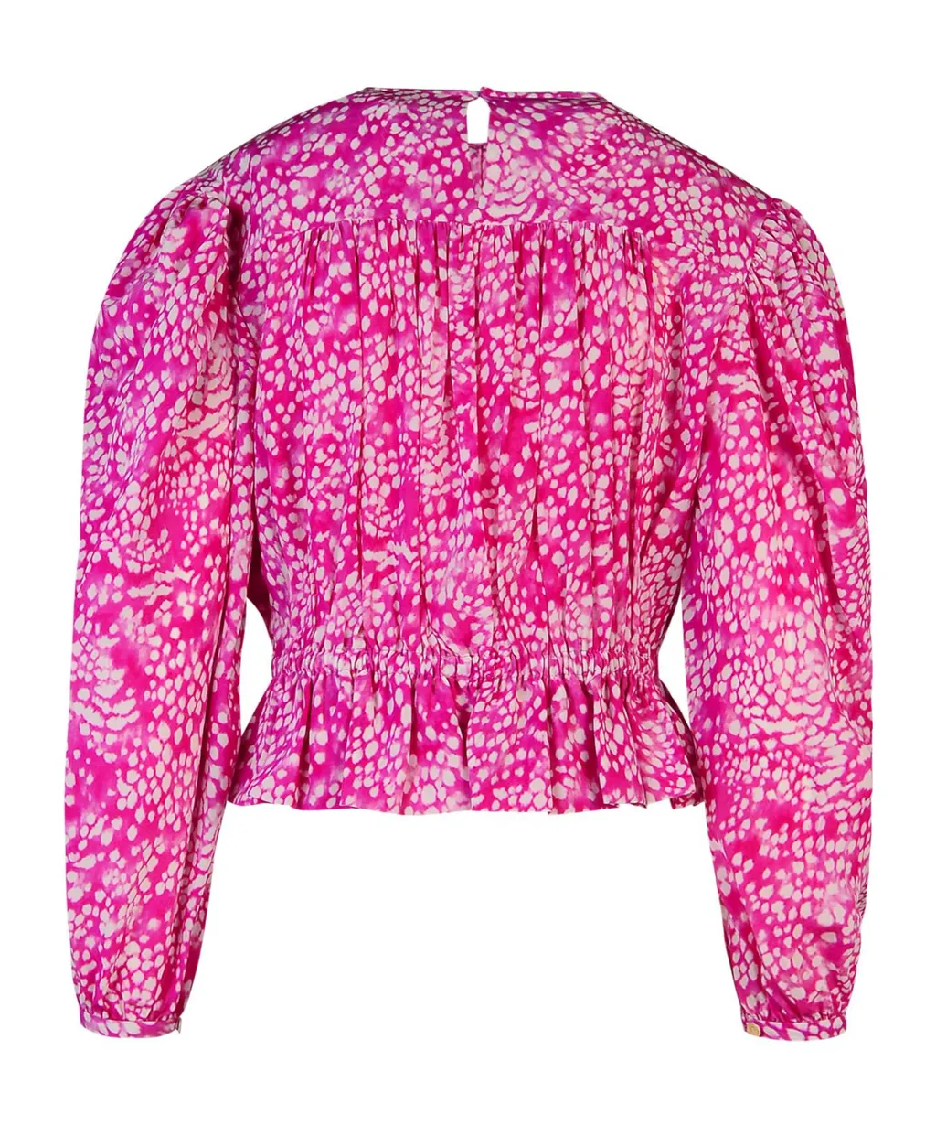 Isabel Marant Gelina Printed Sleeved Blouse