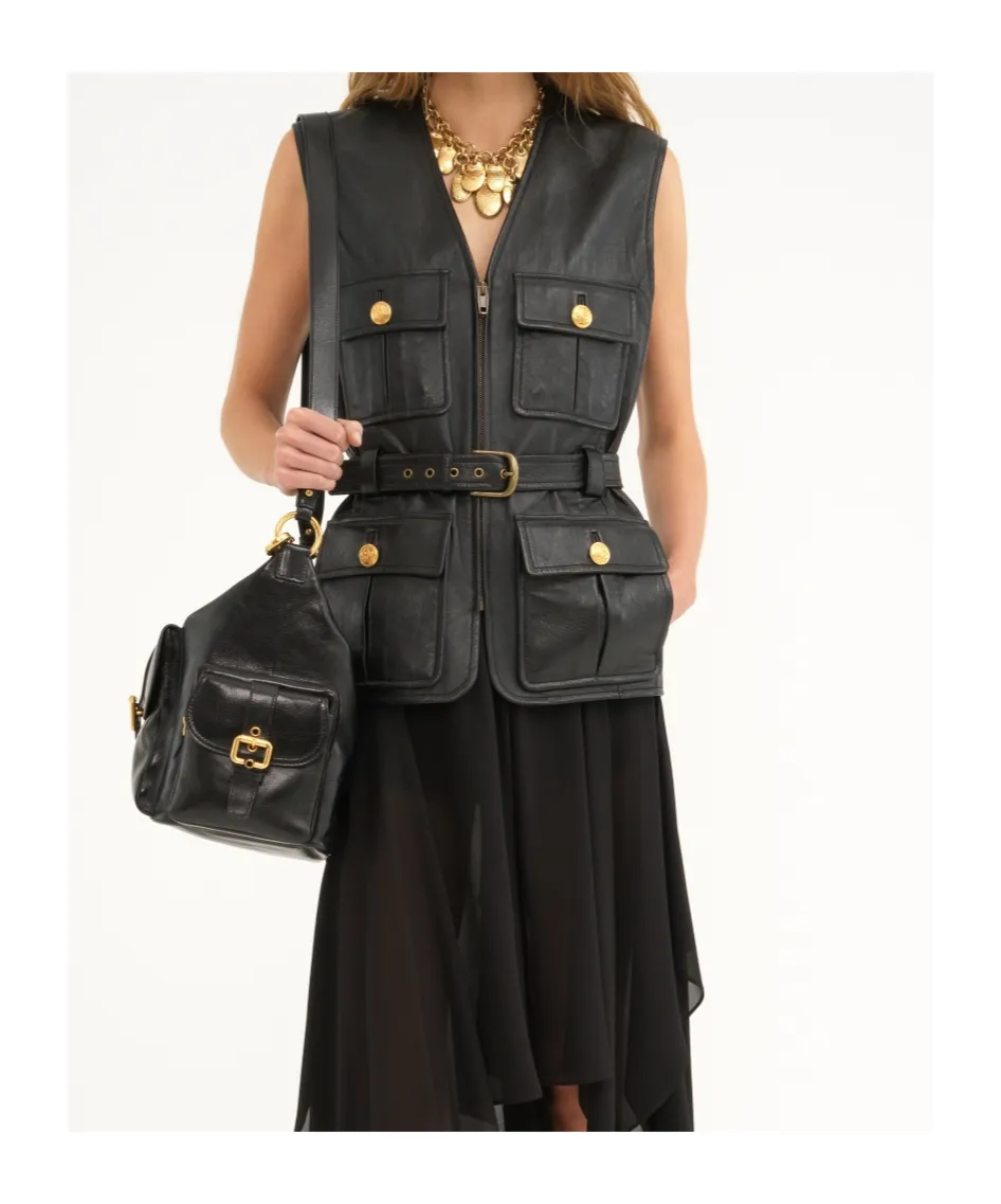 Chloé Belted Sleeveless Jacket