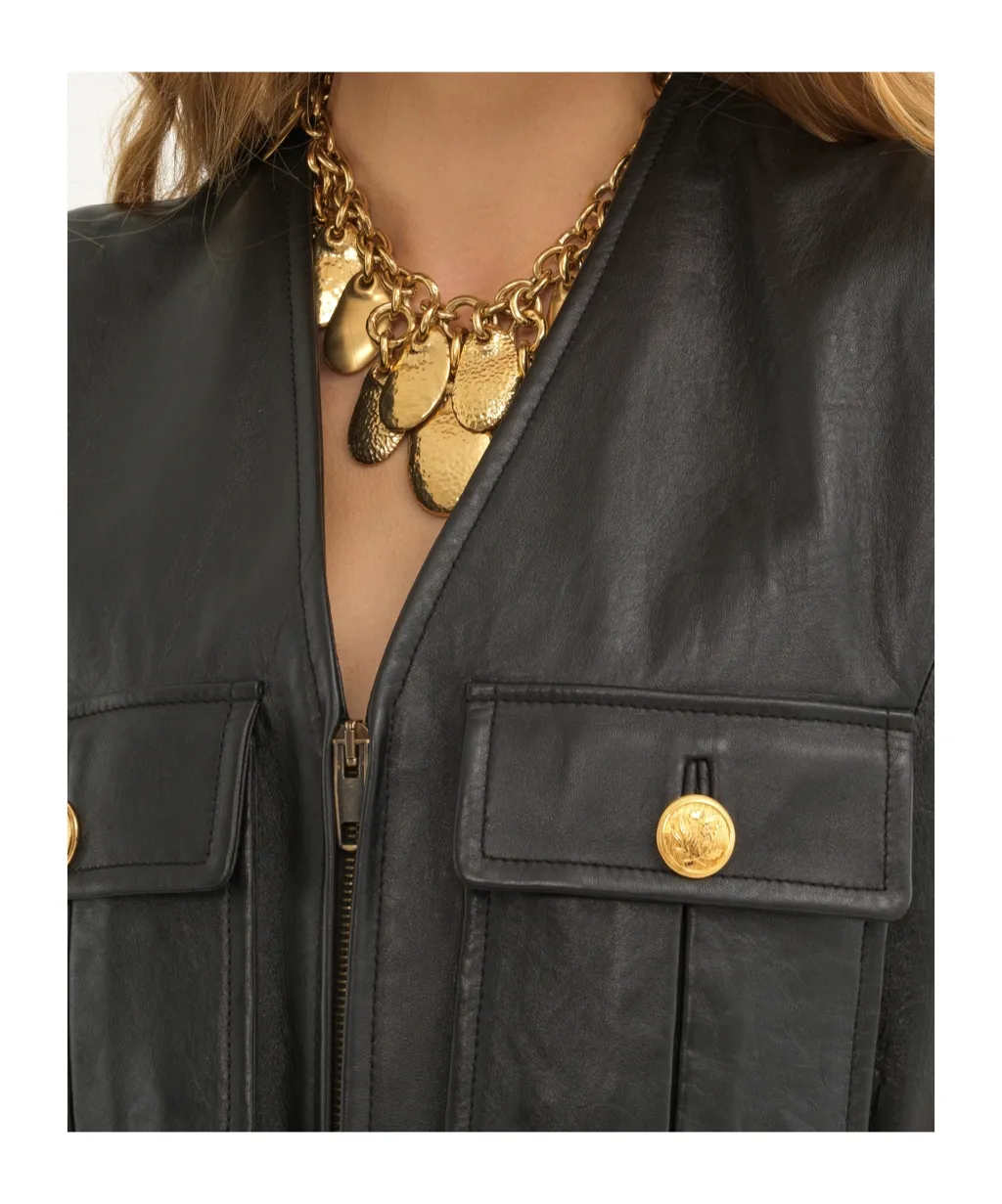 Chloé Belted Sleeveless Jacket