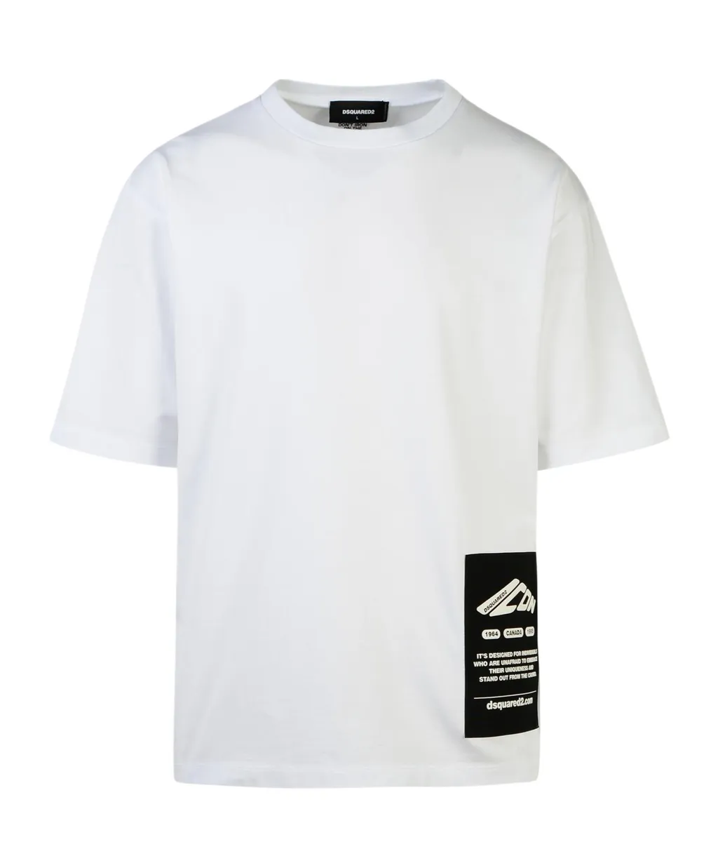 Dsquared2 Logo Patch Crewneck T-Shirt