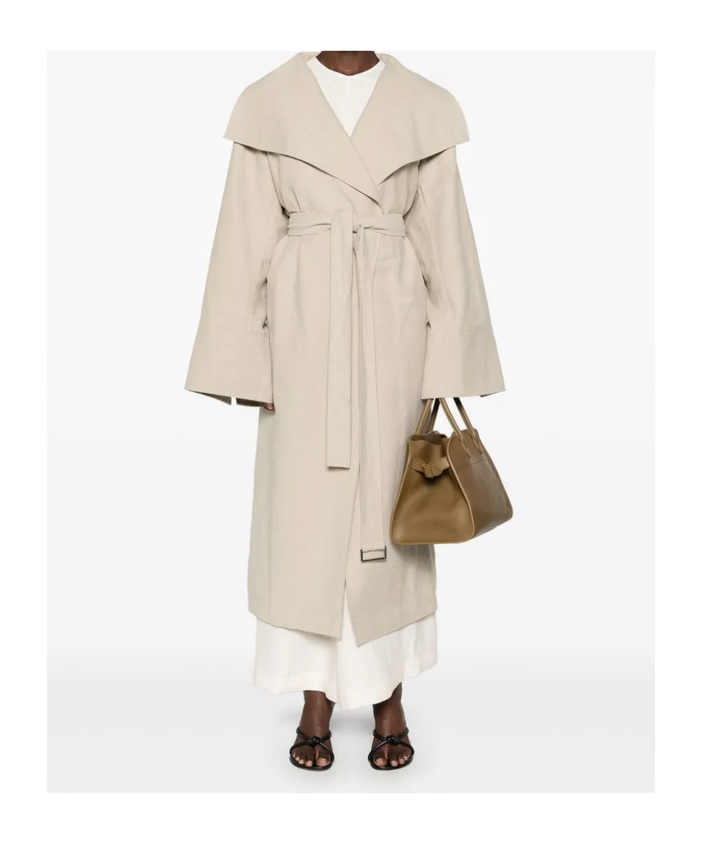 Signature Linen-Blend Midi Coat
