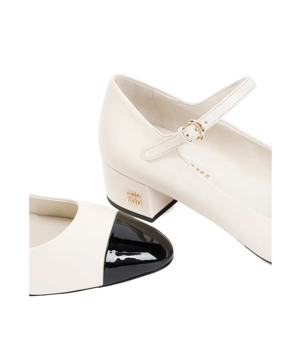 35Mm Logo-Lettering Pumps