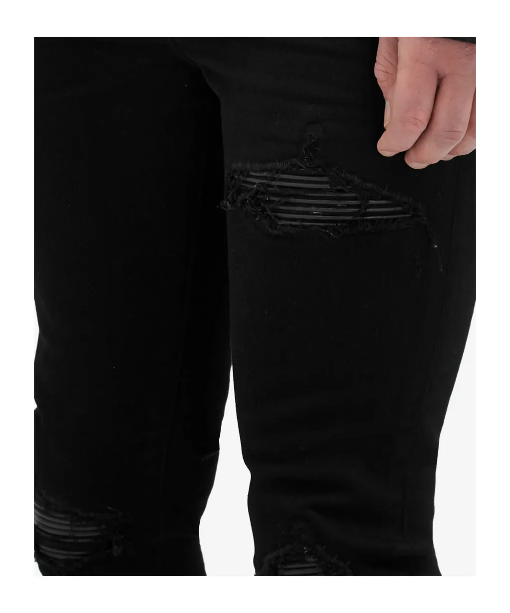Anti-Vintage Slim-Fit Denim Pants
