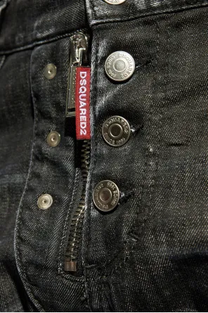 Dsquared2 Low-Rise Distressed Slim-Fit Jeans