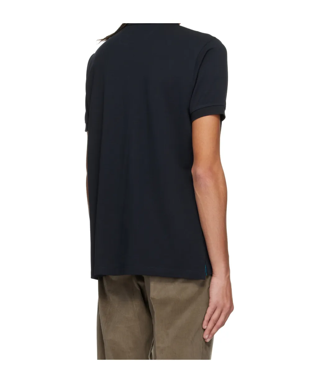 Stripe-Detailing Cotton Polo Shirt