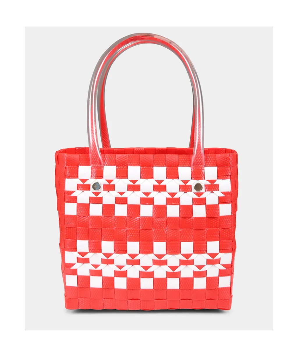 Marni Kids Woven-Designed Top Handle Bag