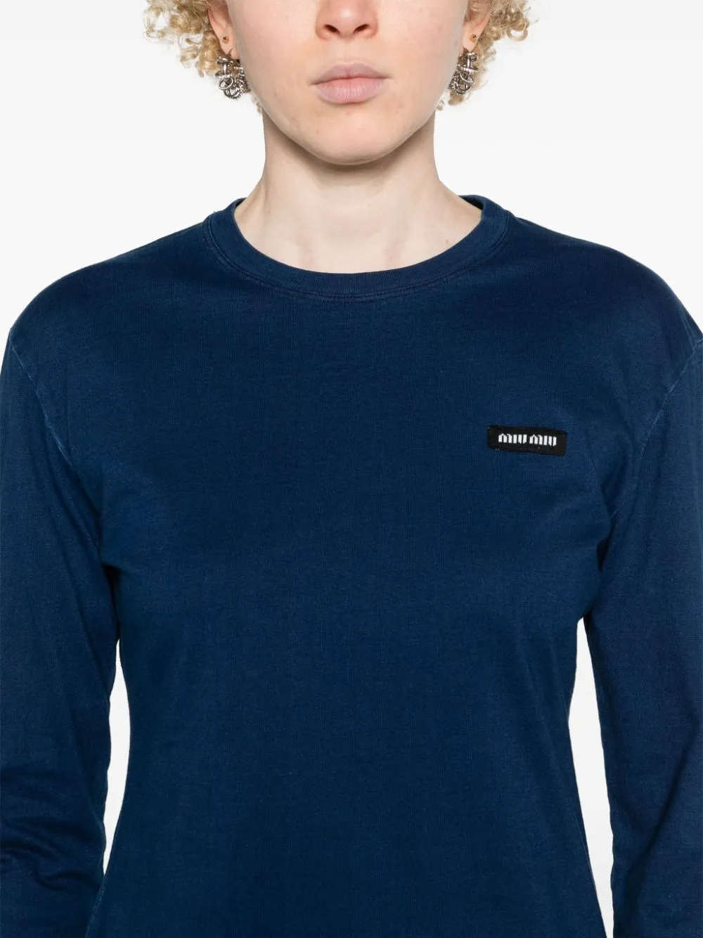 Miu Miu Set Of Three Logo Patch T-Shirts