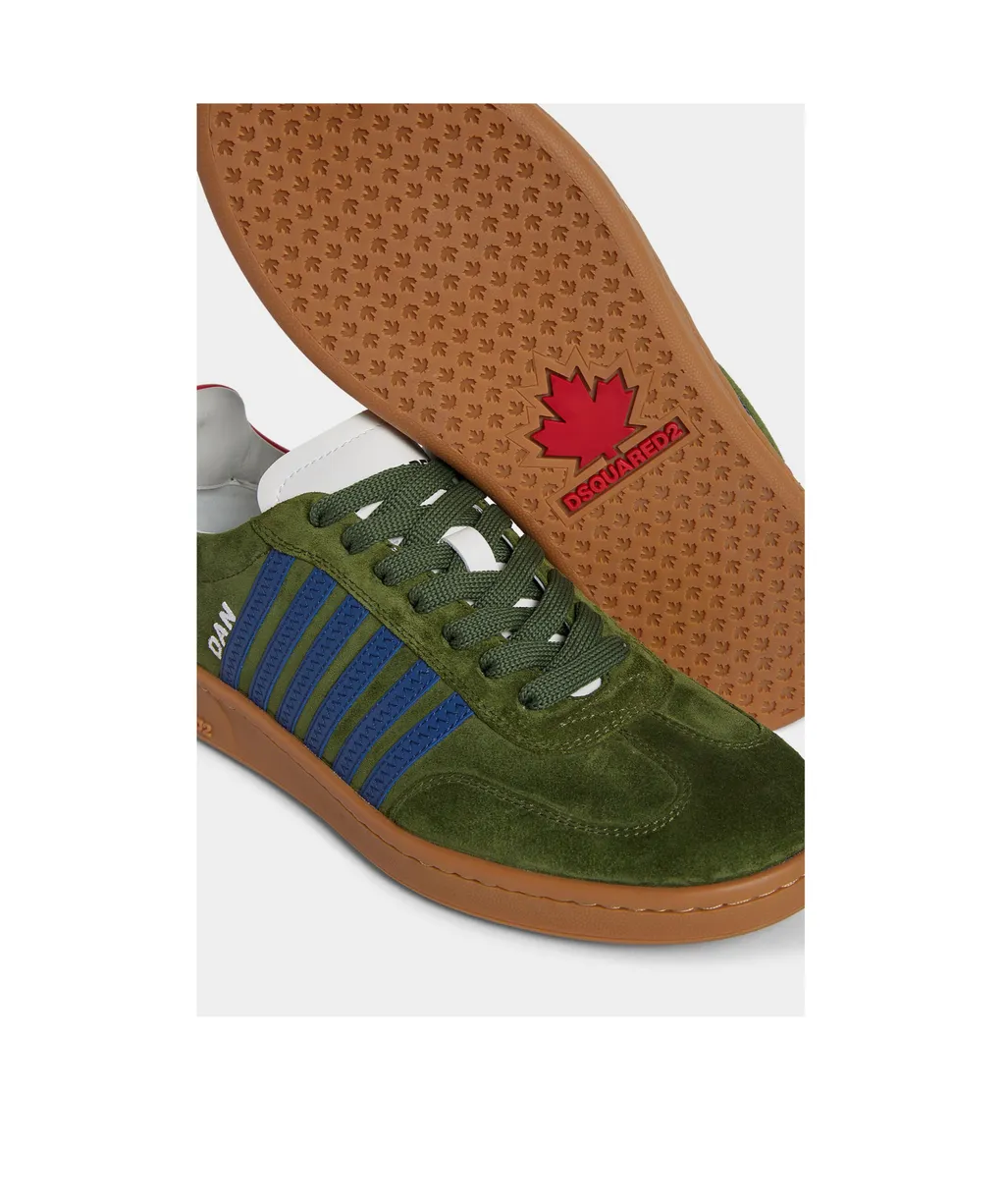 Dsquared2 Stripe Pattern Low-Top Sneakers