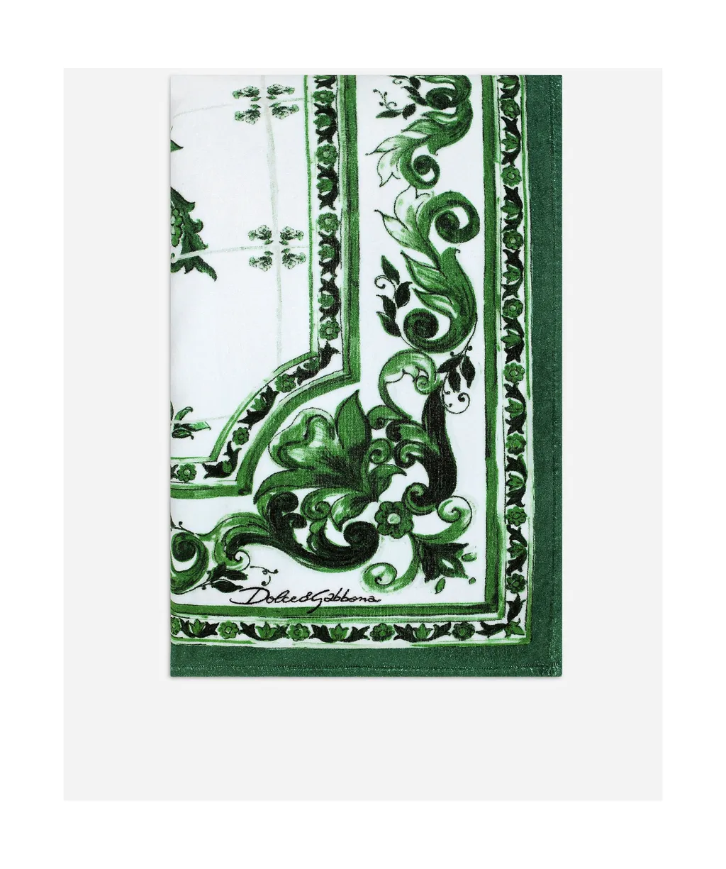 Dolce & Gabbana Majolica-Printed Beach Towel