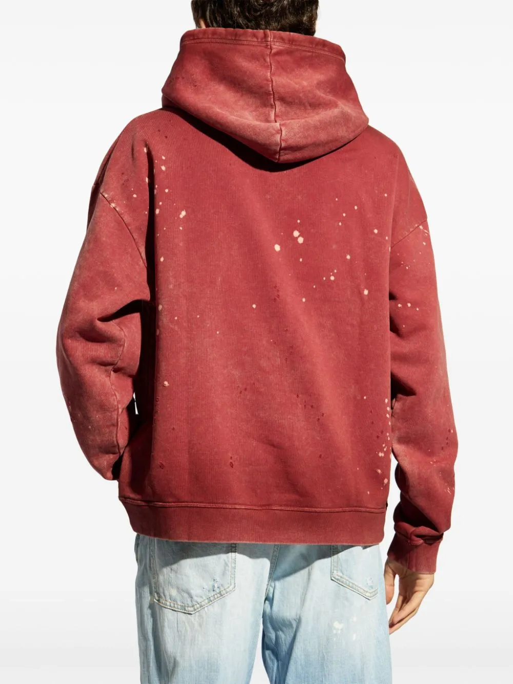 Dsquared2 Paint Splatter Detailed Drawstring Hoodie
