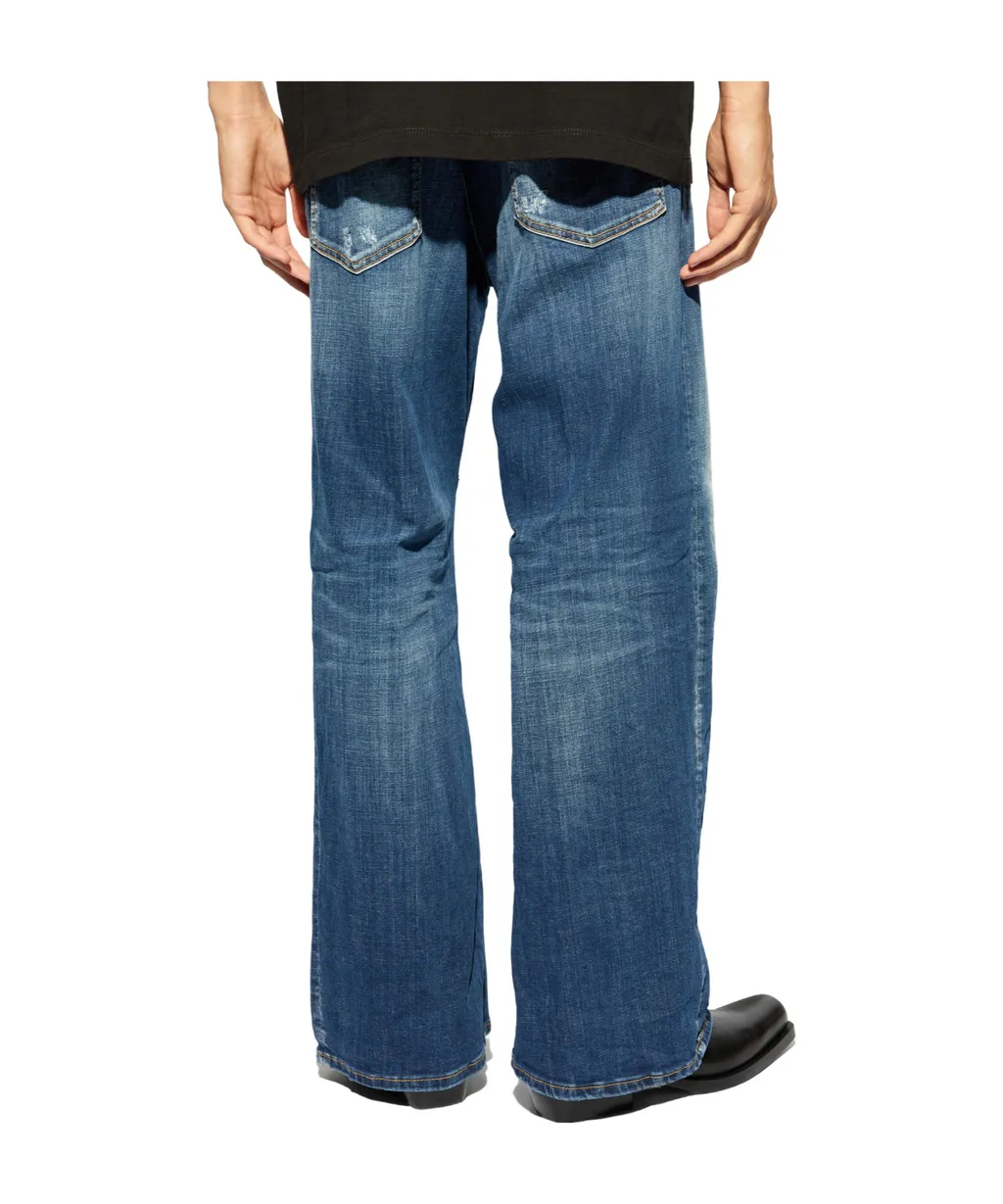 Dsquared2 Distressed Straight-Leg Jeans
