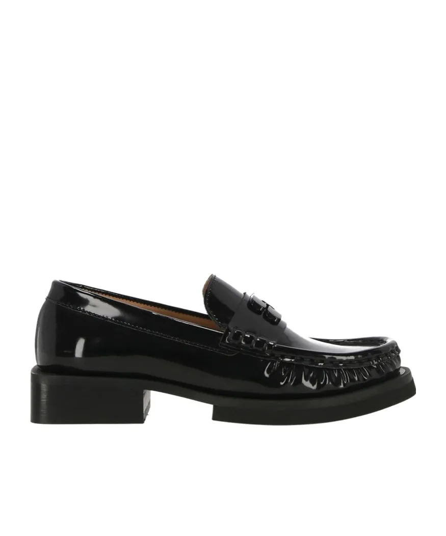 Ganni Butterfly Logo Loafers