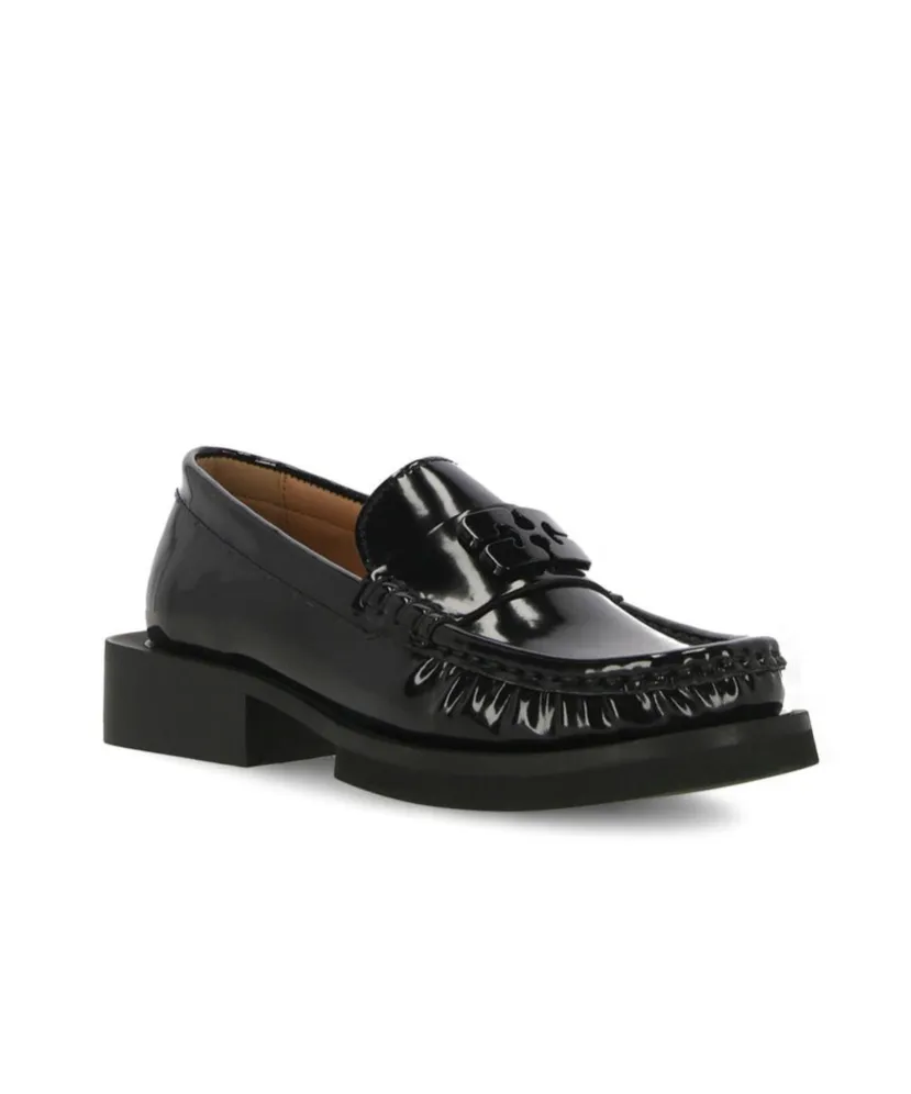 Ganni Butterfly Logo Loafers