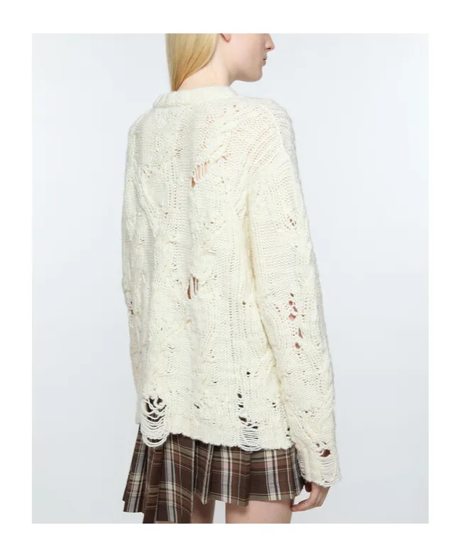 Acne Studios Distressed Crewneck Jumper