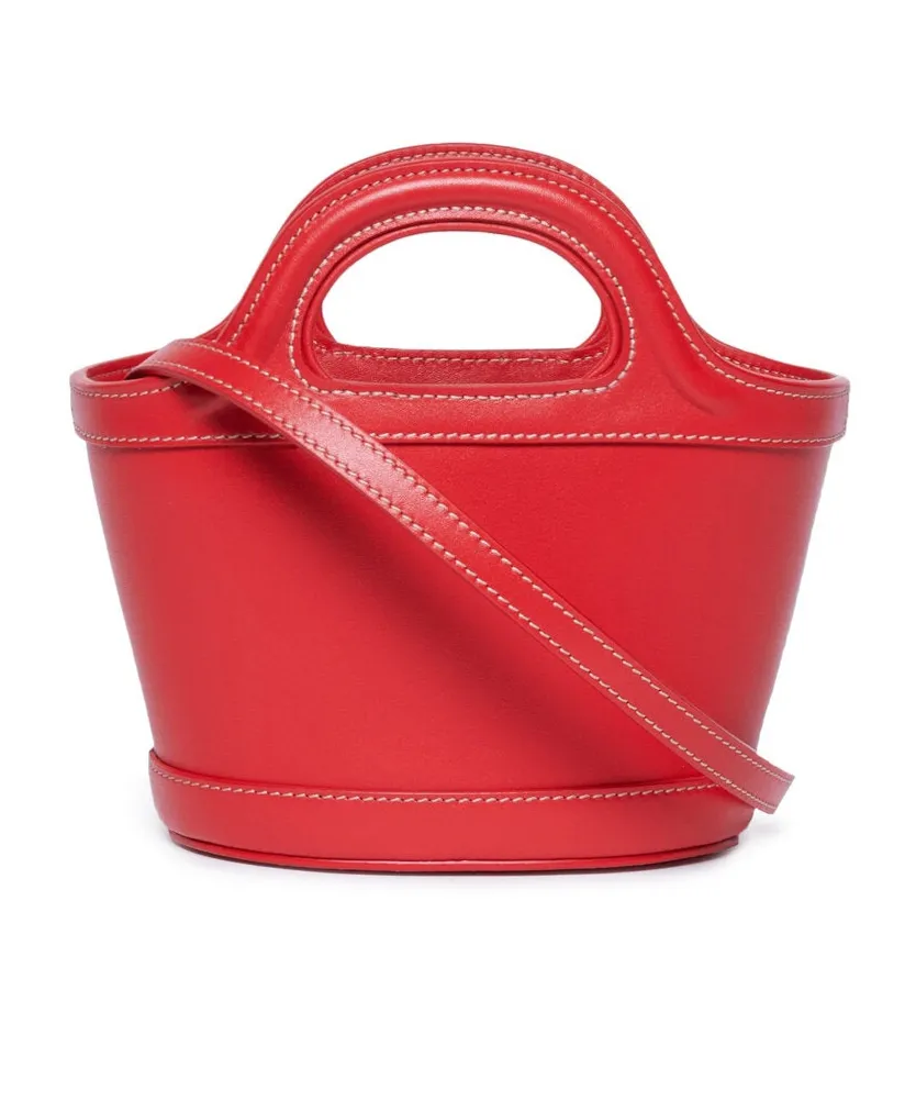 Marni Kids Tropicallia Logo-Embroidered Open-Top Bucket Bag