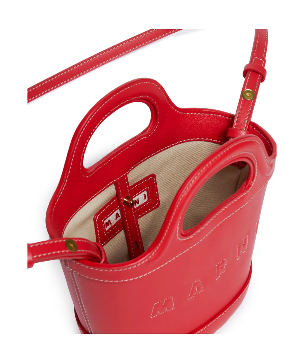 Marni Kids Tropicallia Logo-Embroidered Open-Top Bucket Bag