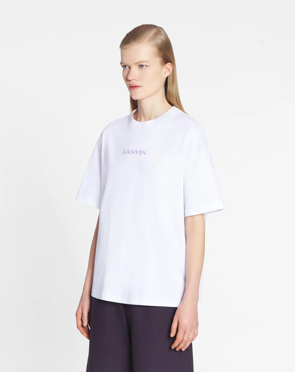 Lanvin Logo Embroidered T-Shirt