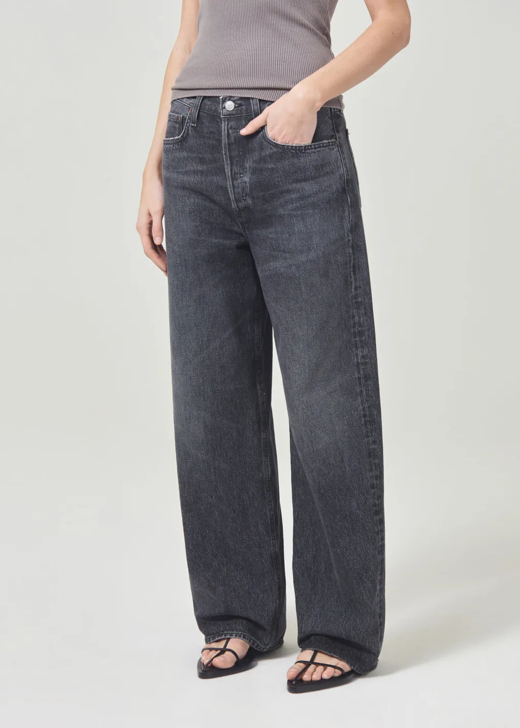 Agolde Low Slung Baggy Straight-Leg Jeans