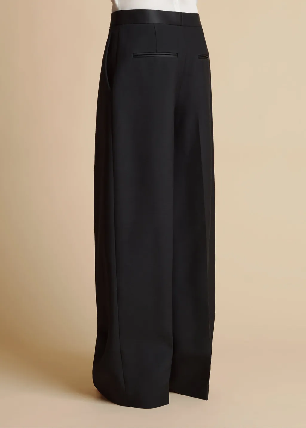 Khaite Marine Low-Rise Wide-Leg Pants