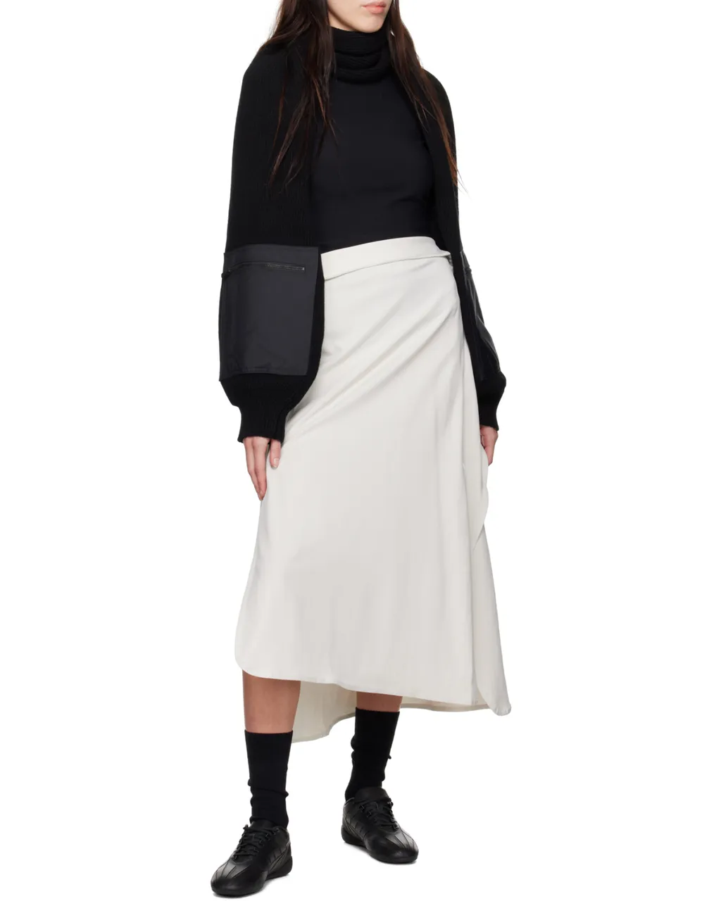 Y-3 Logo Printed Sleeved Scarf