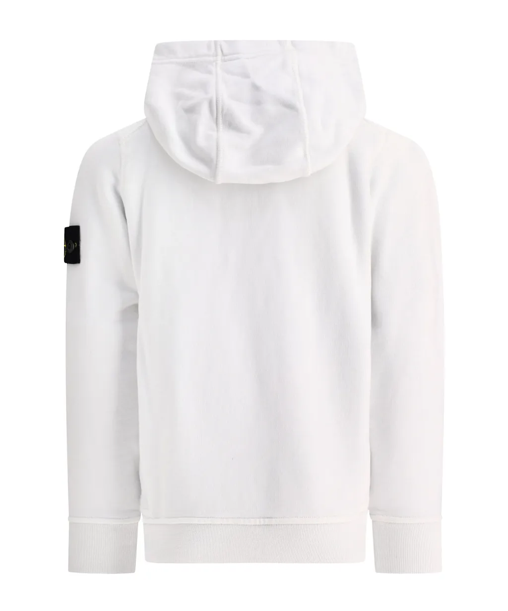 Stone Island Junior Compass-Badge Long-Sleeved Hoodie