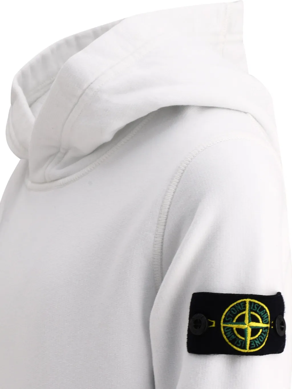 Stone Island Junior Compass-Badge Long-Sleeved Hoodie