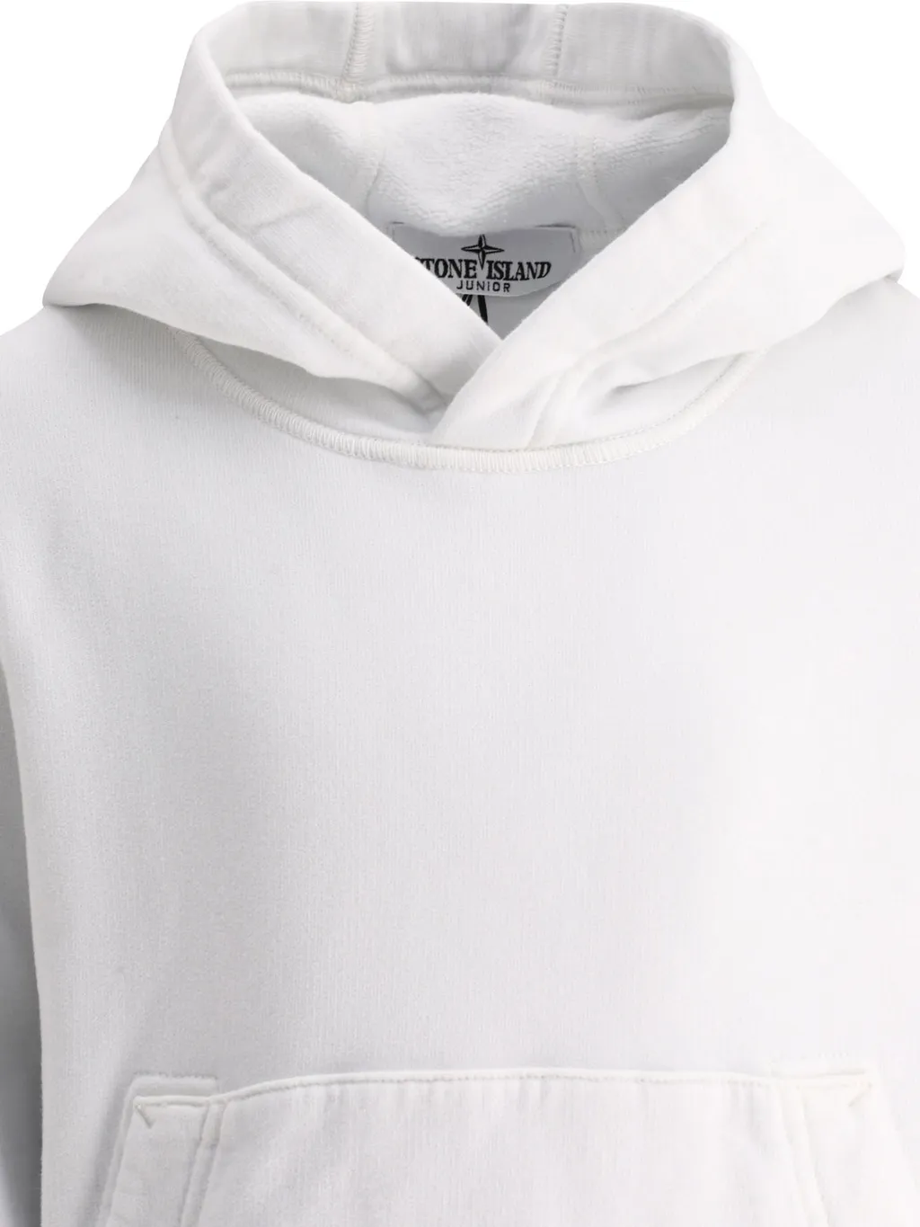 Stone Island Junior Compass-Badge Long-Sleeved Hoodie