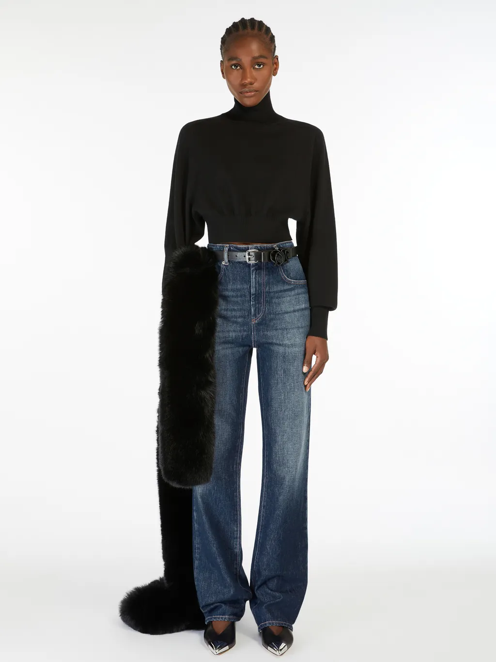 Sportmax High Neck Long-Sleeved Jumper