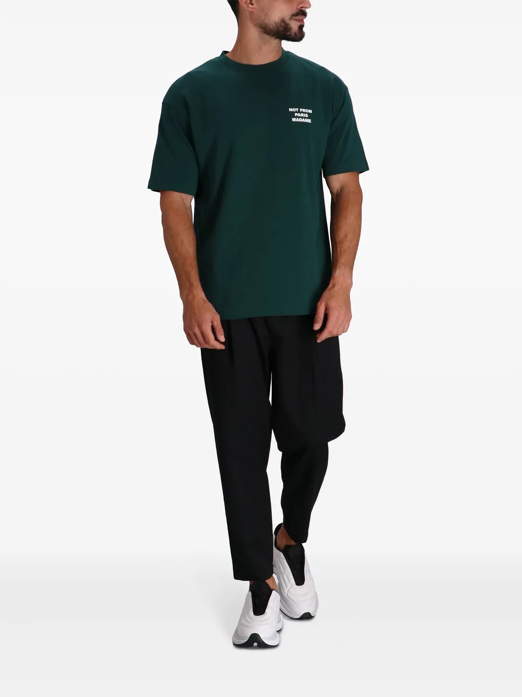 Slogan-Print Cotton T-Shirt