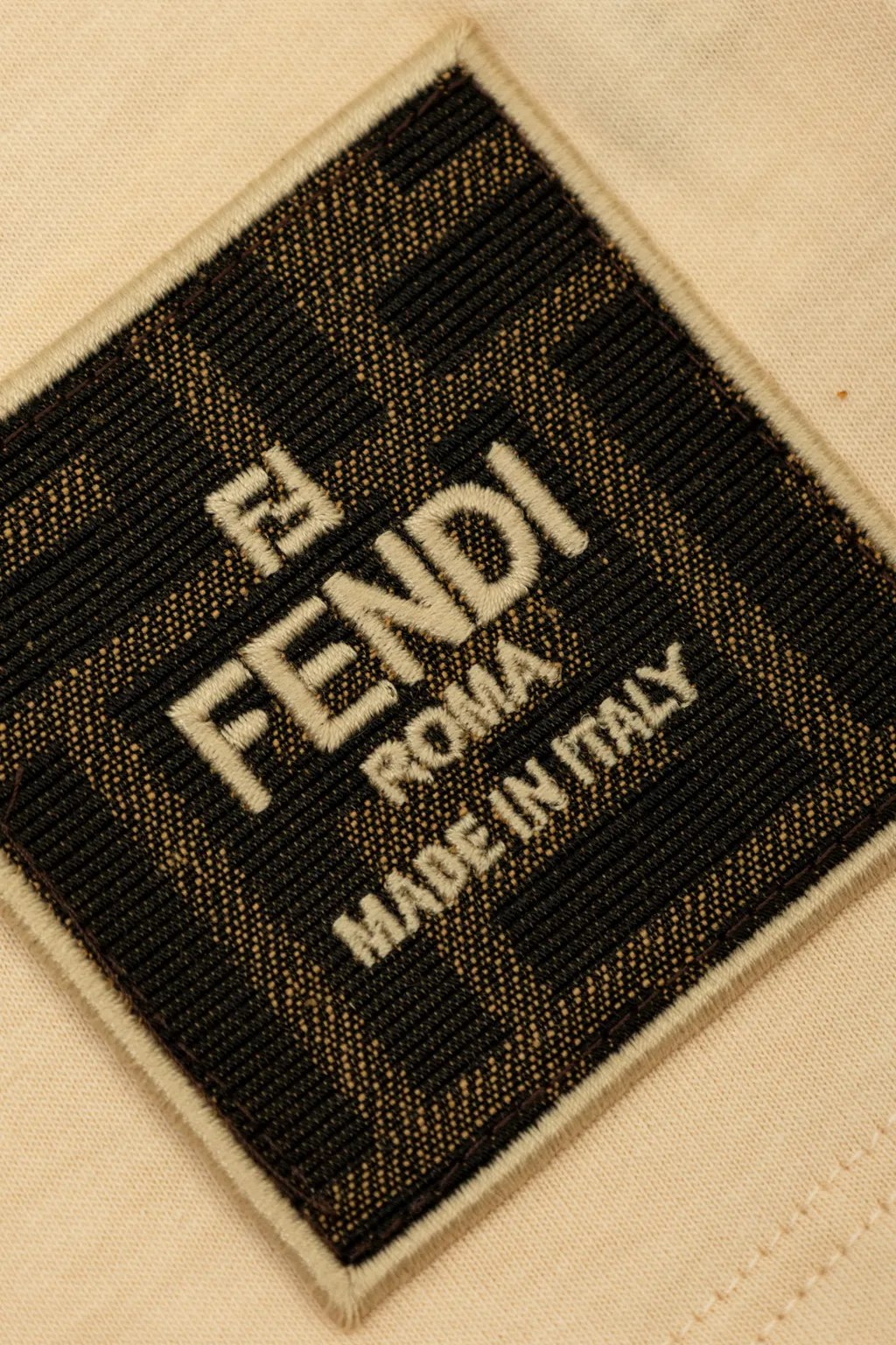 Fendi Kids Logo Patch Crewneck T-Shirt