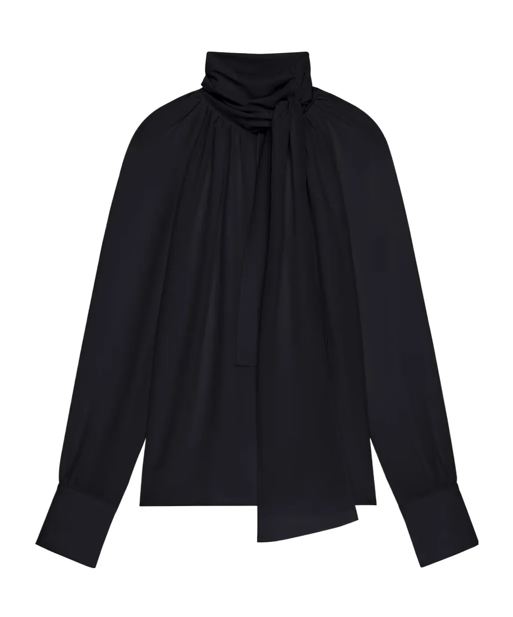 Givenchy 4G Motif Tie Neck Blouse