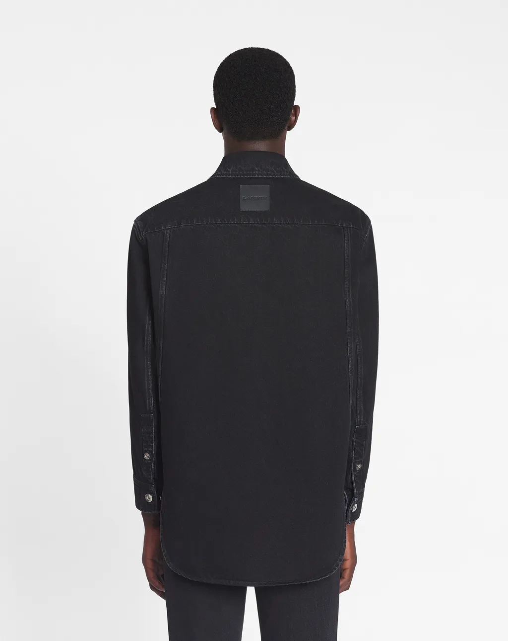 Lanvin Cocoon Button-Up Denim Shirt
