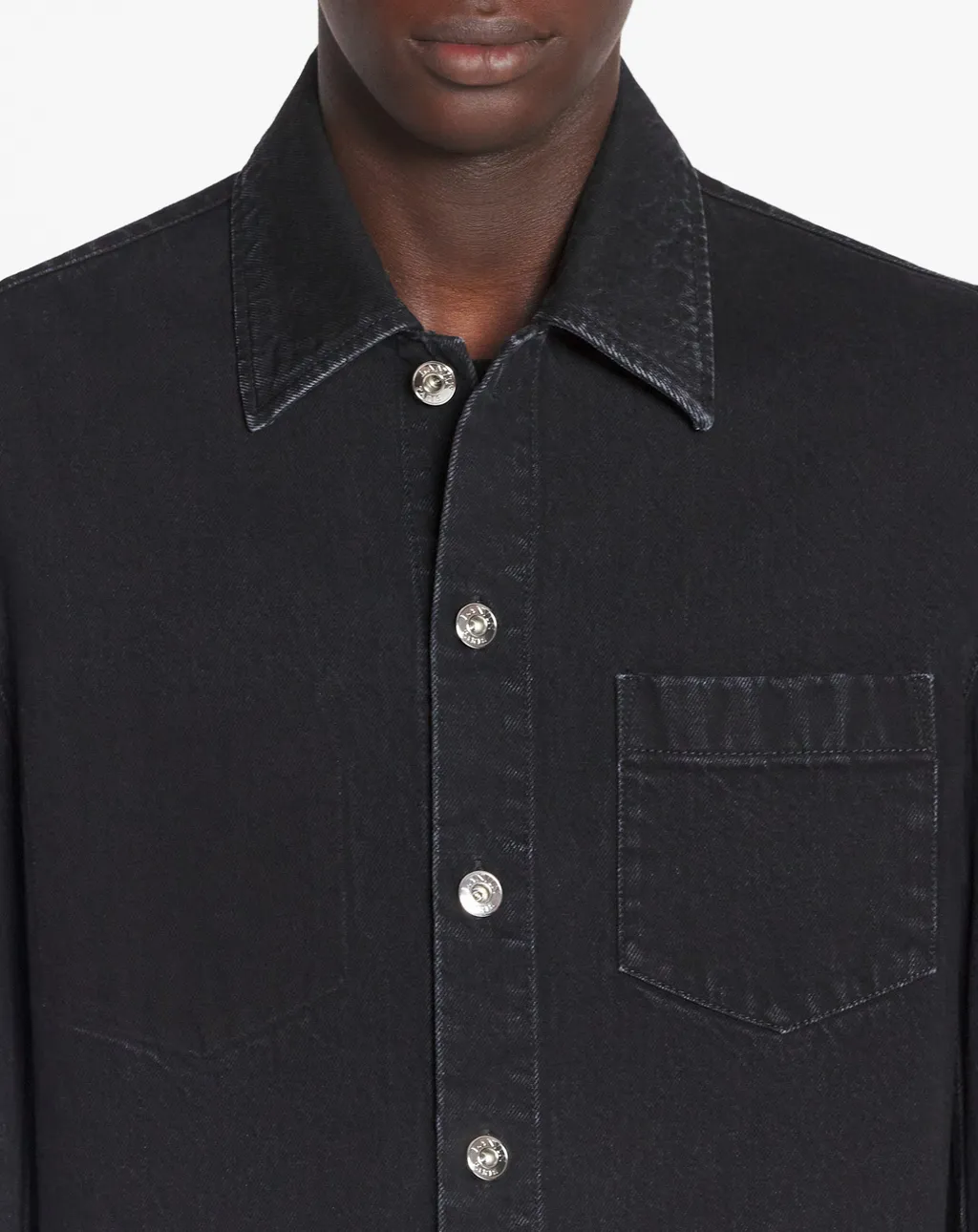 Lanvin Cocoon Button-Up Denim Shirt