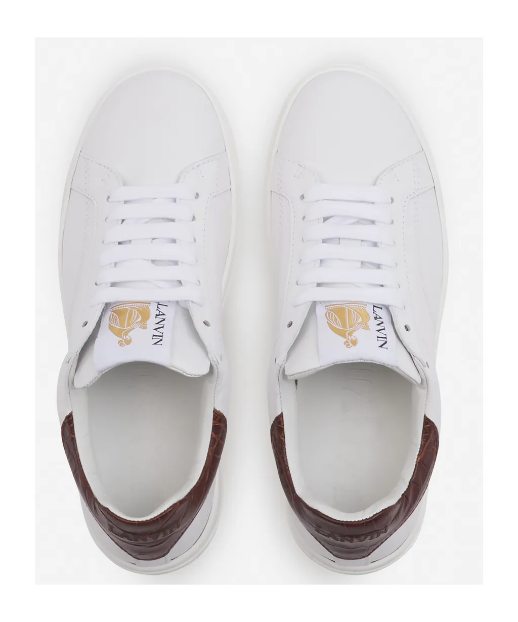Logo-Patch Leather Sneakers