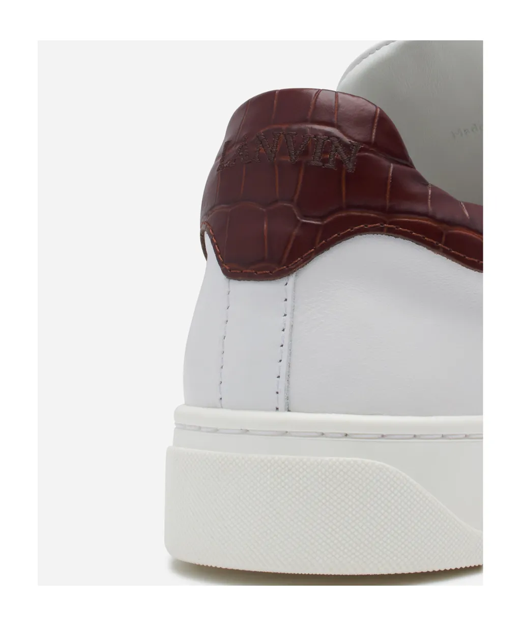 Logo-Patch Leather Sneakers