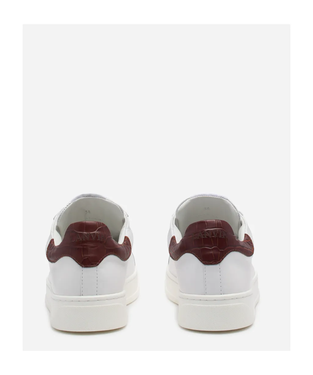 Logo-Patch Leather Sneakers