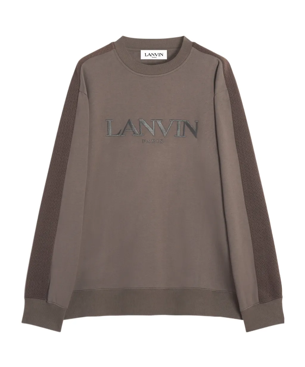 Lanvin Logo-Embroidered Crewneck Sweatshirt