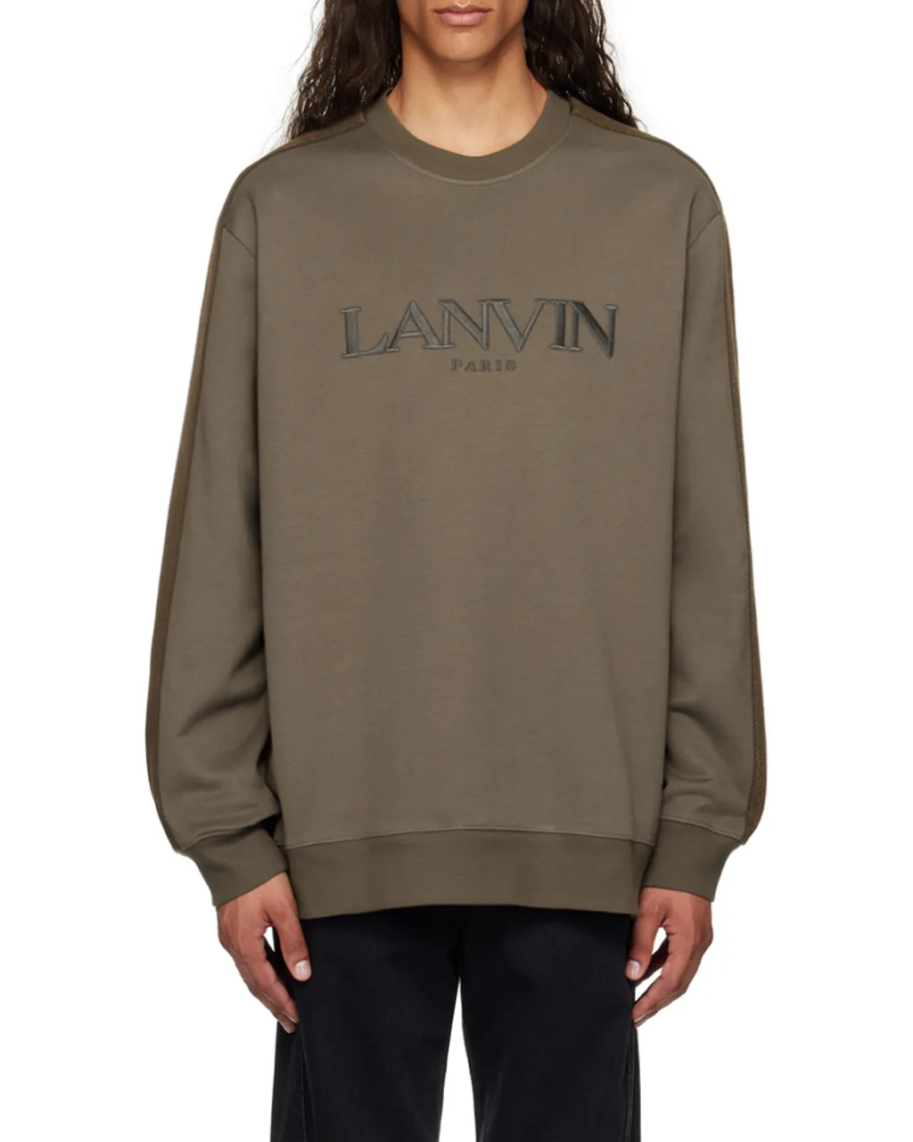 Lanvin Logo-Embroidered Crewneck Sweatshirt