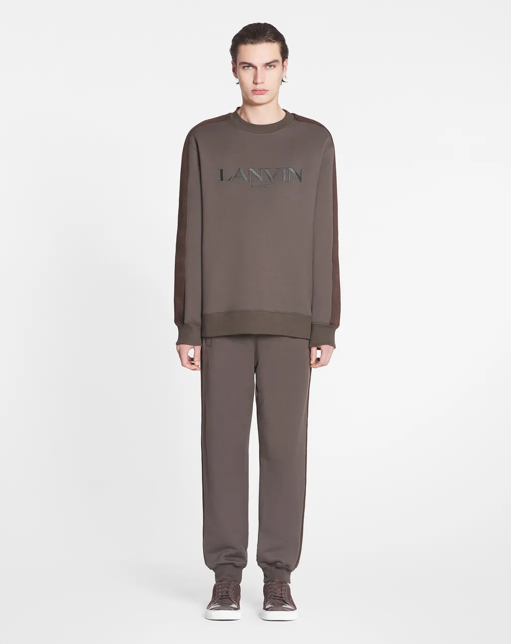 Lanvin Logo-Embroidered Crewneck Sweatshirt