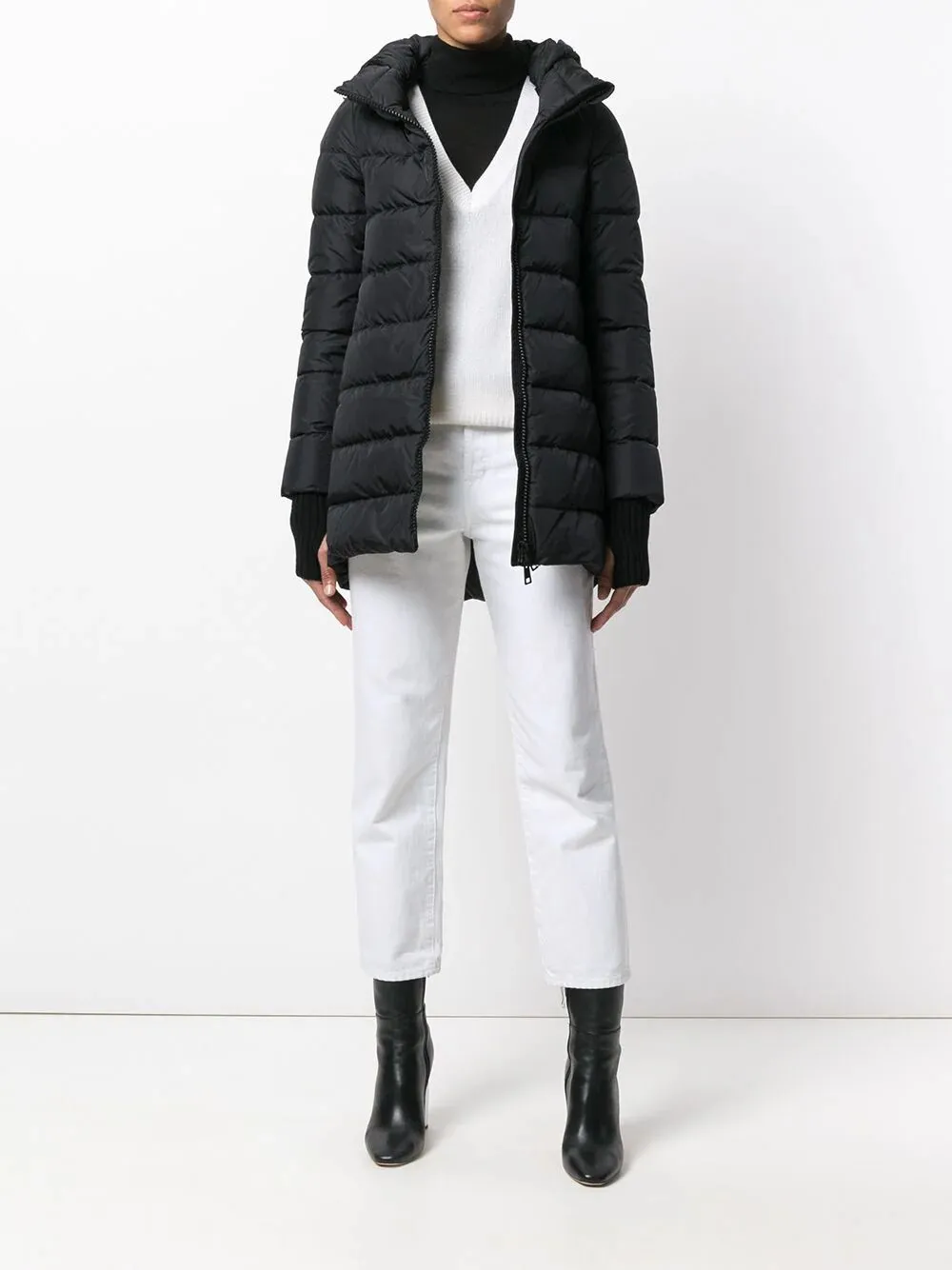 Herno Zip-Up Hooded Down Jacket